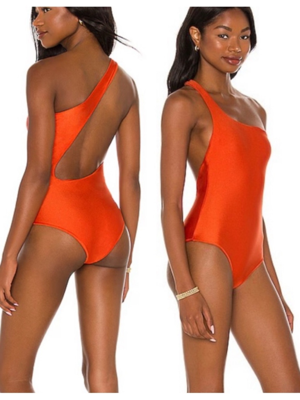NWT! Jade Swimwear •  Evolve One Piece Swimsuit Orange Sheen